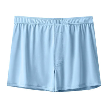 Riolio Large Size Mens Ice Silk Arrow Pants Seamless Solid Color Boxer Shorts Panties Summer Thin Loose Comfortable Sleepwear Underwear